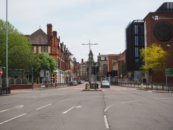 Looking towards the city centre.