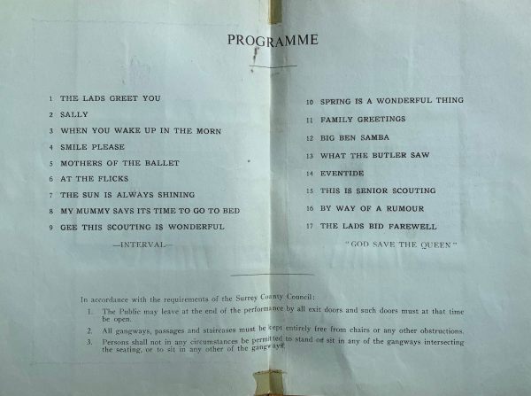 The programme.