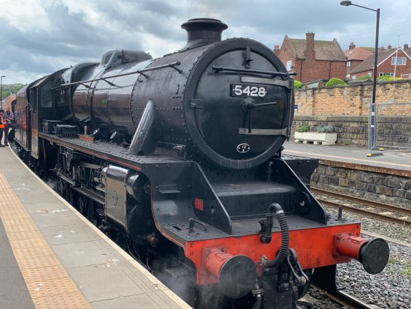 Black Five 5428 Eric Treacy in Whitby Station.