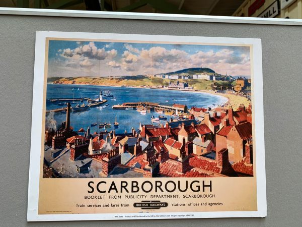 Front cover of an old British Railways booklet advertising Scarborough.