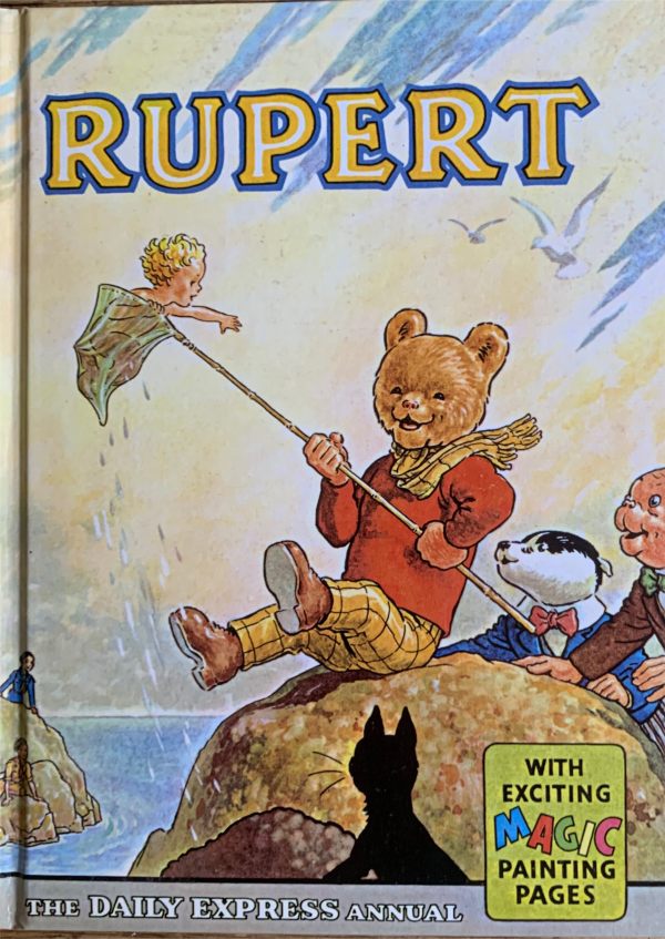 Front cover of a Daily Express "Rupert Bear" Annual.