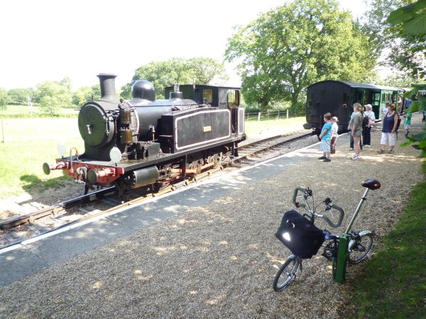 September 2011. Haven Street heritage steam railway at Wootton, Isle of Wight.