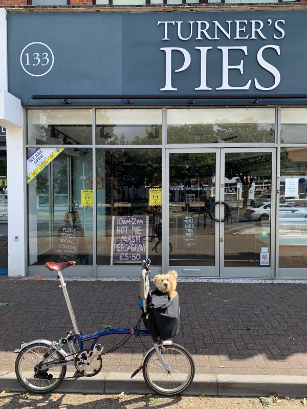 July 2020. Best pie shop in the world. Rustington.
