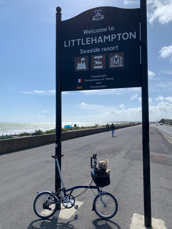 July 2020. Littlehampton on a very blustery day.