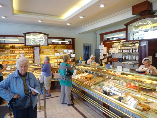 E Botham & Sons. Bakers. Whitby. Interior.