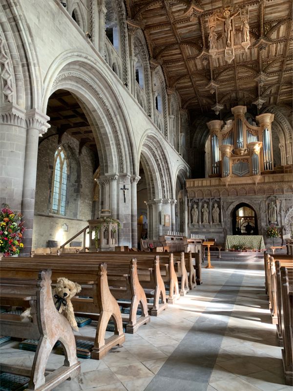 Cardiac Rehab. Saying thank you in St David's Cathedral.