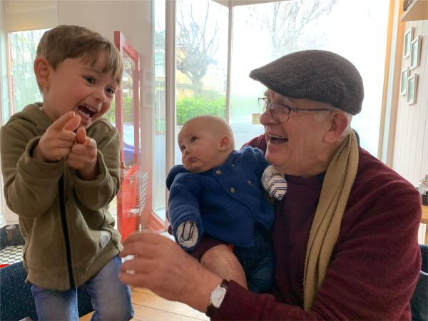 Cardiac Rehab at the Black Cat Café Worthing. Little Jay and Bobby.