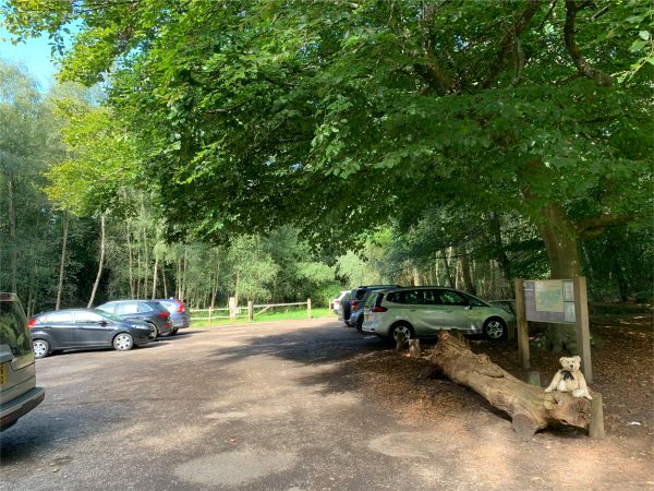 Abinger Roughs National Trust Car Park.