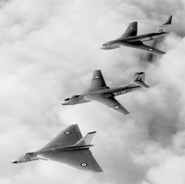 The V bombers… Vulcan, Valiant and Victor.