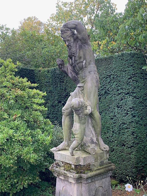 Statue in Dunsborough Gardens.