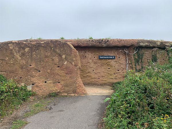 The Sand Martin hide.