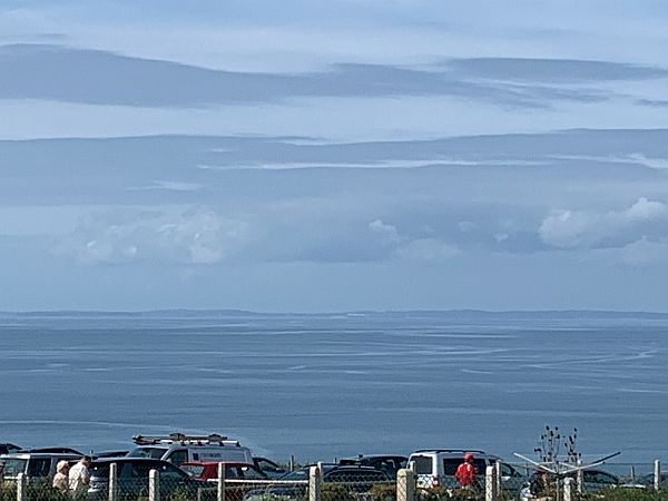 From the car park. The coast of North Devon. England.