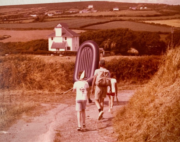 Walking from Ty Dwr to Mewslade Bay.