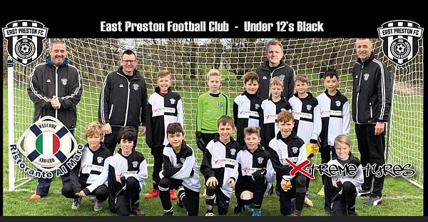 East Preston Under 12s Black - team photo.