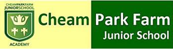 Cheam Park Farm Junior School logo.