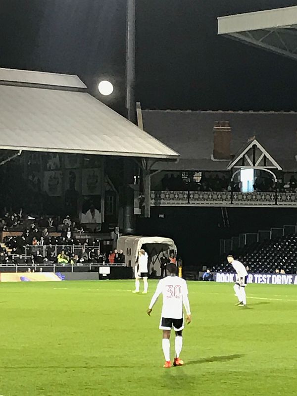 The actual Craven Cottage in one of the corners of the ground. The façade of the main stand along the road mimics the design.