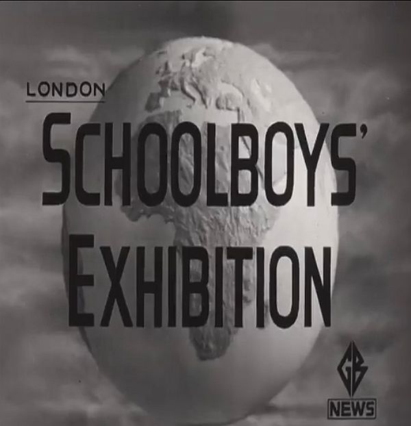 Opening picture from the Pathe News Schoolboys Exhibition.