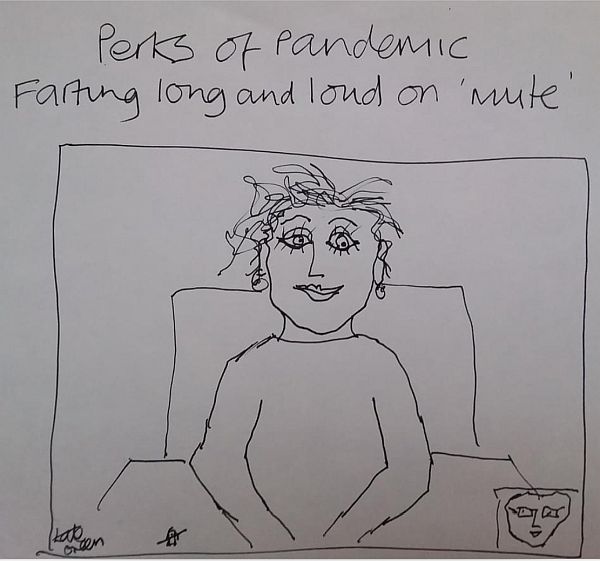Perks of Pandemic - Farting long and loud on 'mute'.
