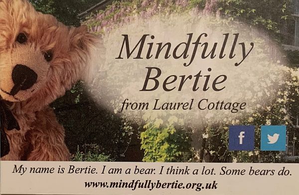 The Mindfully Bertie business card.