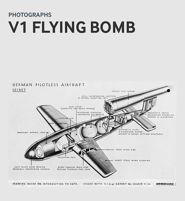 Schematic of the V1 Flying Bomb.