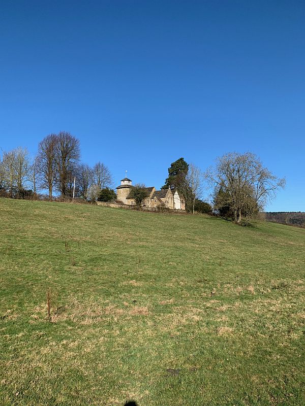 Wotton. The church on a hill.