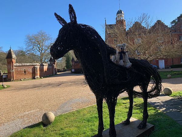 Funny sort of horse made of Willow.