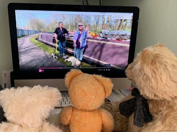 Tim, Tracey and Guide Dog Loki on The One Show.