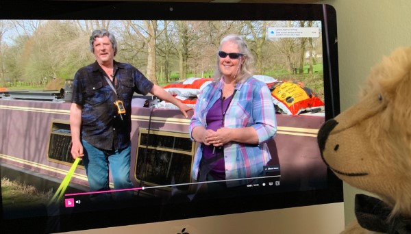 Tim, Tracey and Guide Dog Loki on The One Show.