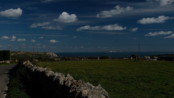 Worth Matravers looking across the Solent.