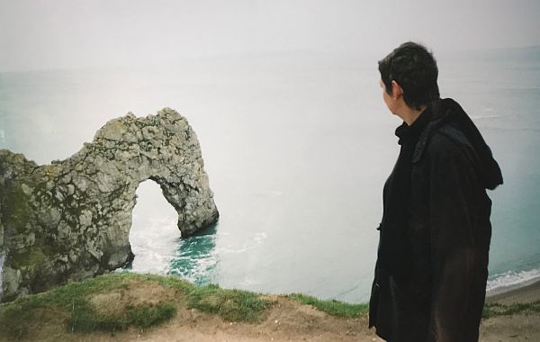 Diddley at Durdle Door.