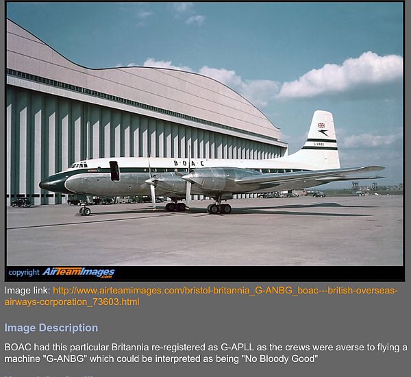 The BOAC plane G-ANBG