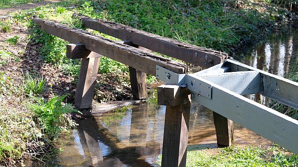 The Gunpowder Mills… The remains of the old tramway through the site.