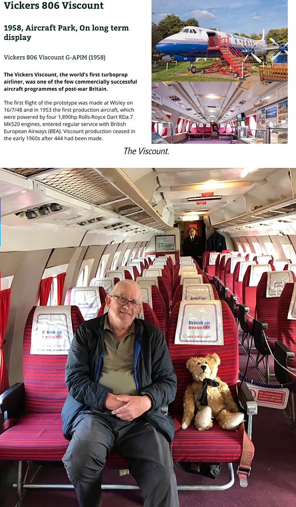 Interior of the Vickers Viscount.