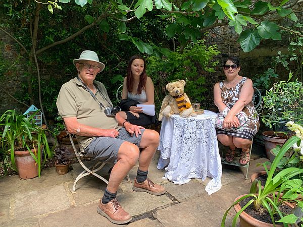 The Open Garden of 31 Fournier Street. On a lovely day in June.