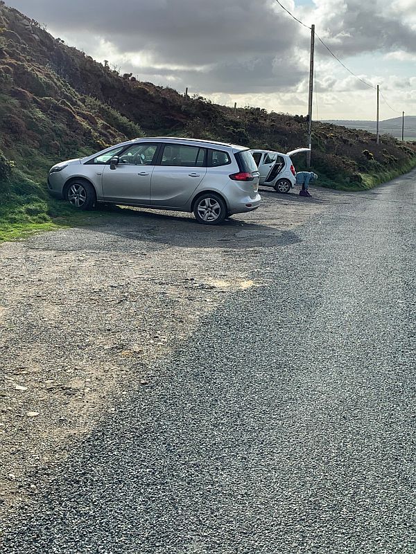 Car park at Strumble Head.