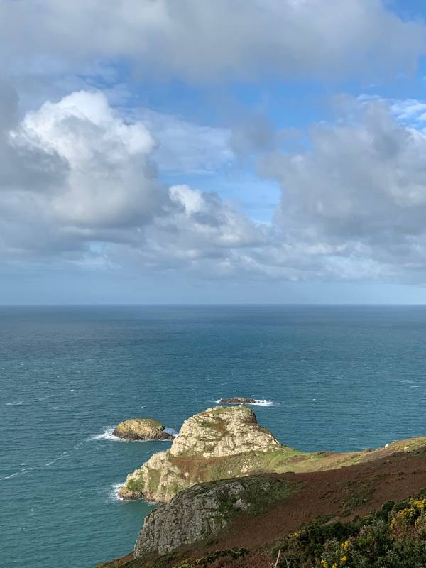 View across the sea.