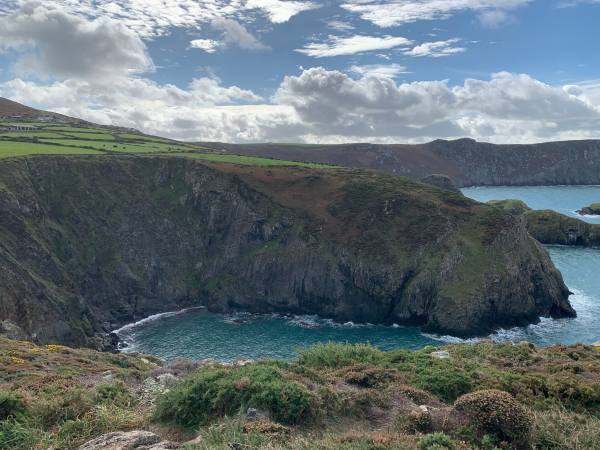 Inlet bays at Carn Llidi.