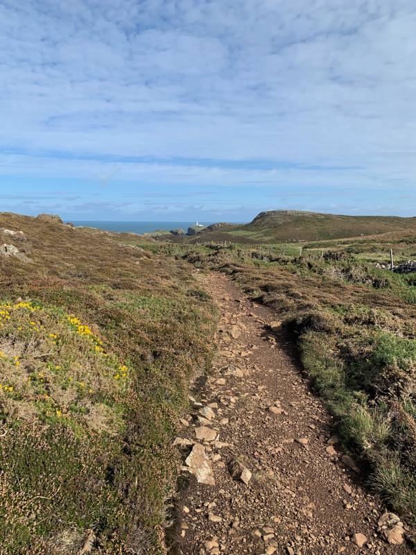 The path approaching Strumble Head.