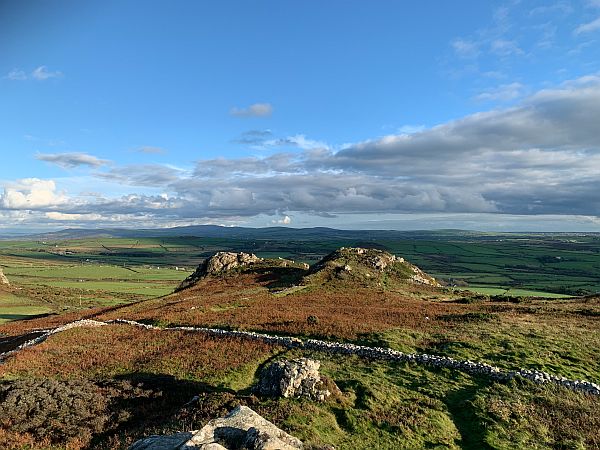 View across the Pembrokshire countryside.