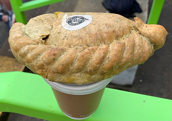 A Cornish Pasty from the Phat Pasty Co. Top picture on the blog "Just Four Days".