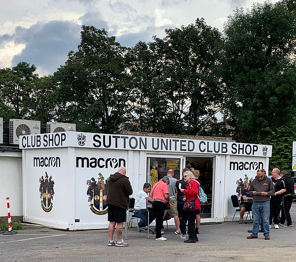 The Sutton United Club Shop.