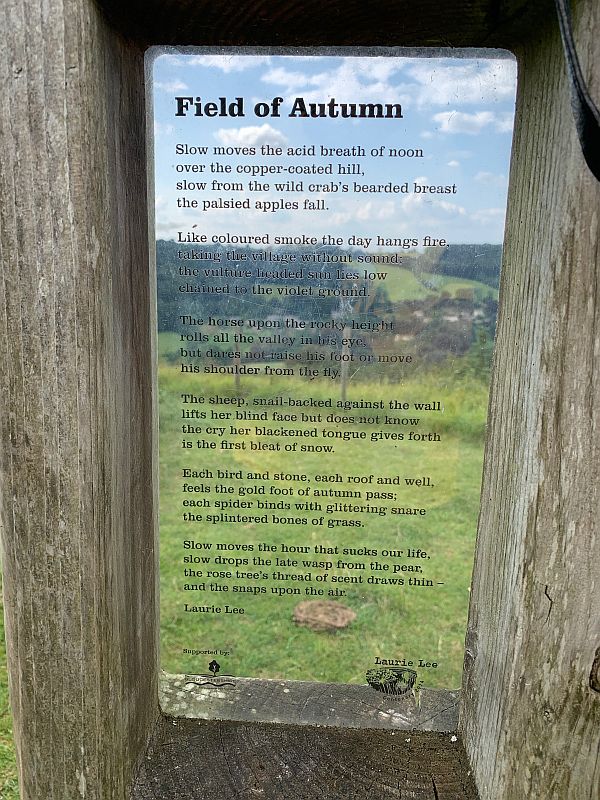 The "Field of Autumn" poem on the poetry post.