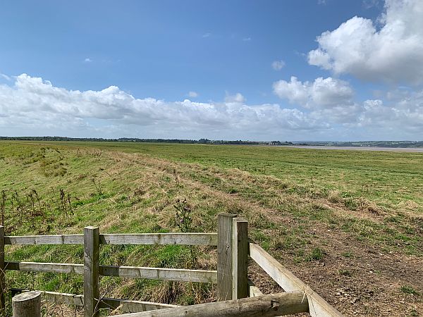 View across the Severn Estuary at Slimbridge.