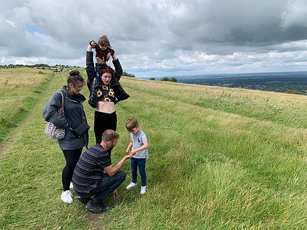 A glorious day on the South Downs at Ditchling Beacon.