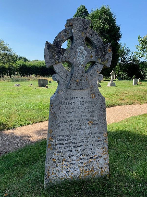 Gravestone for Henry Hewitt.