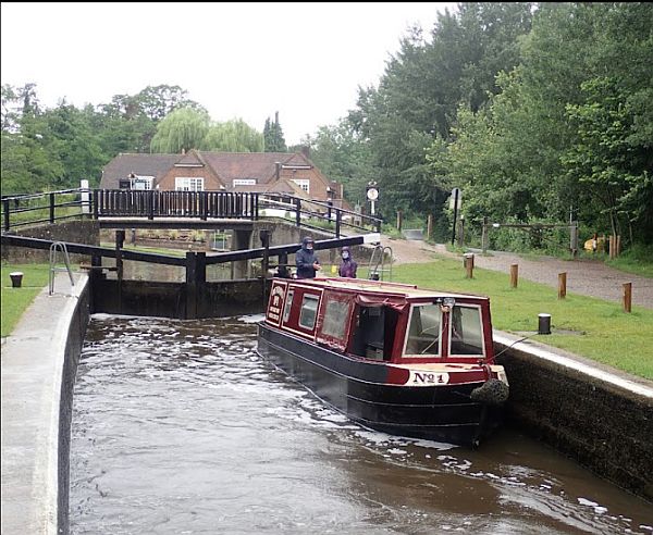 Pyrford Lock, Wey Navigation.