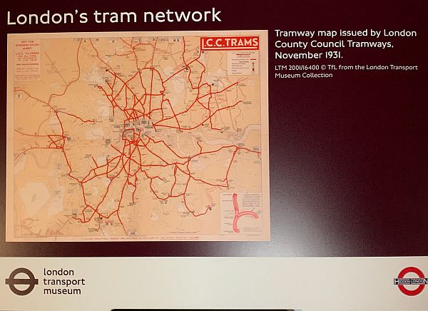 Tram networks, showing the gaps around posh areas.