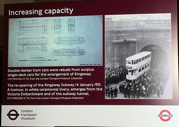 Poster from 1931 celebrating the new double deck trams.