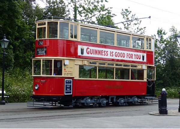 London tram 1622 at Crich museum.