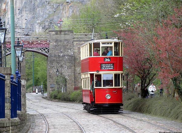 London tram 1622 at Crich museum.